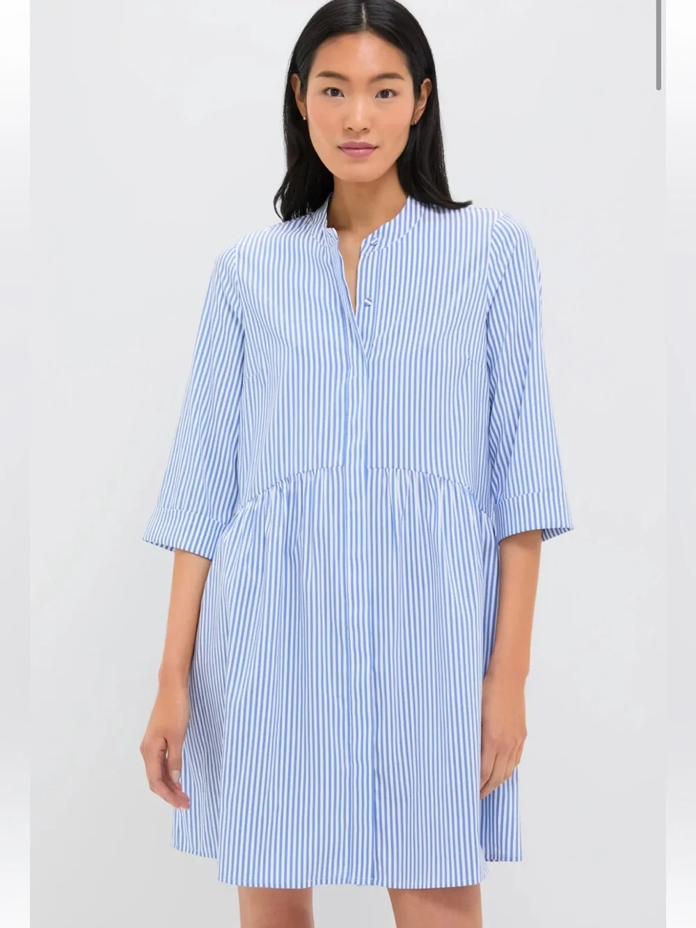 Tuckernuck Blue Stripe Royal Shirt Dress Preppy Classic Spring Summer - XL - Picture 2 of 14